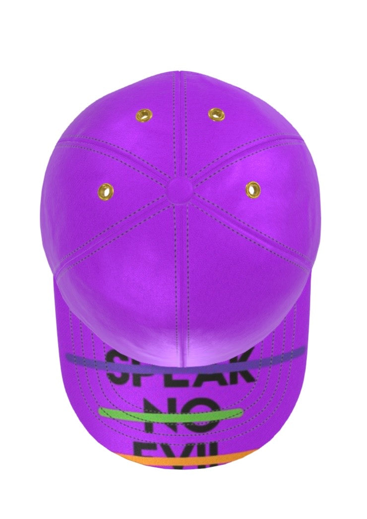 Limited Edition G.O.D! Magenta Silk “Speak No Evil” Cap