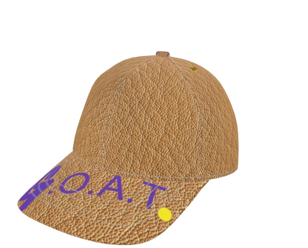 Limited Edition G.O.D! Faux Leather Printed COTTON G.O.A.T. Cap