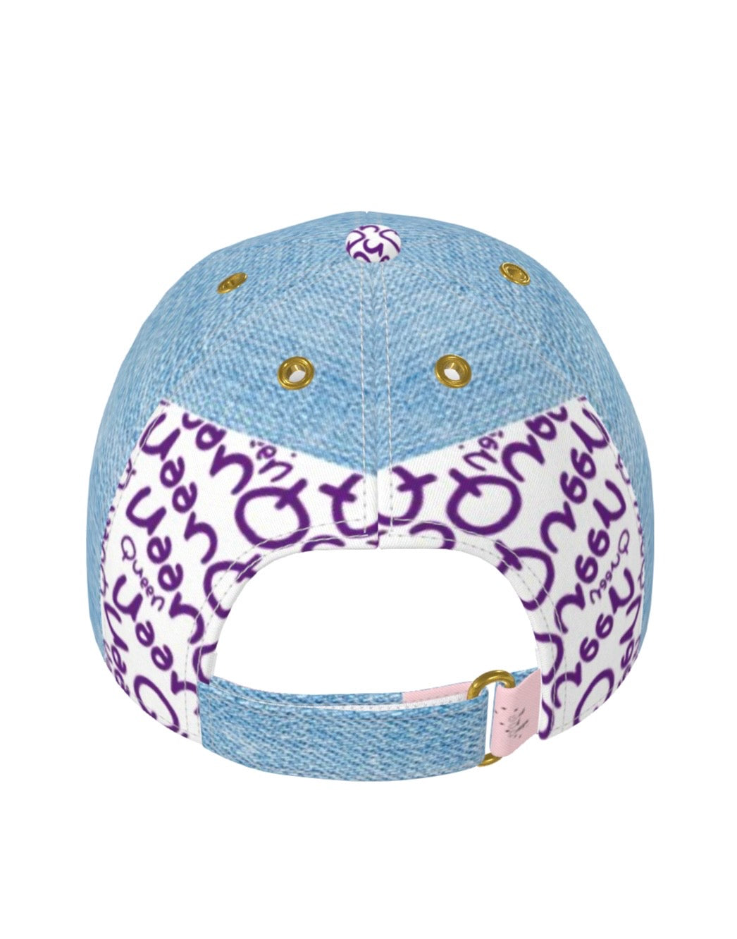 G.O.D! Faux Blue Denim Printed Queen Cap
