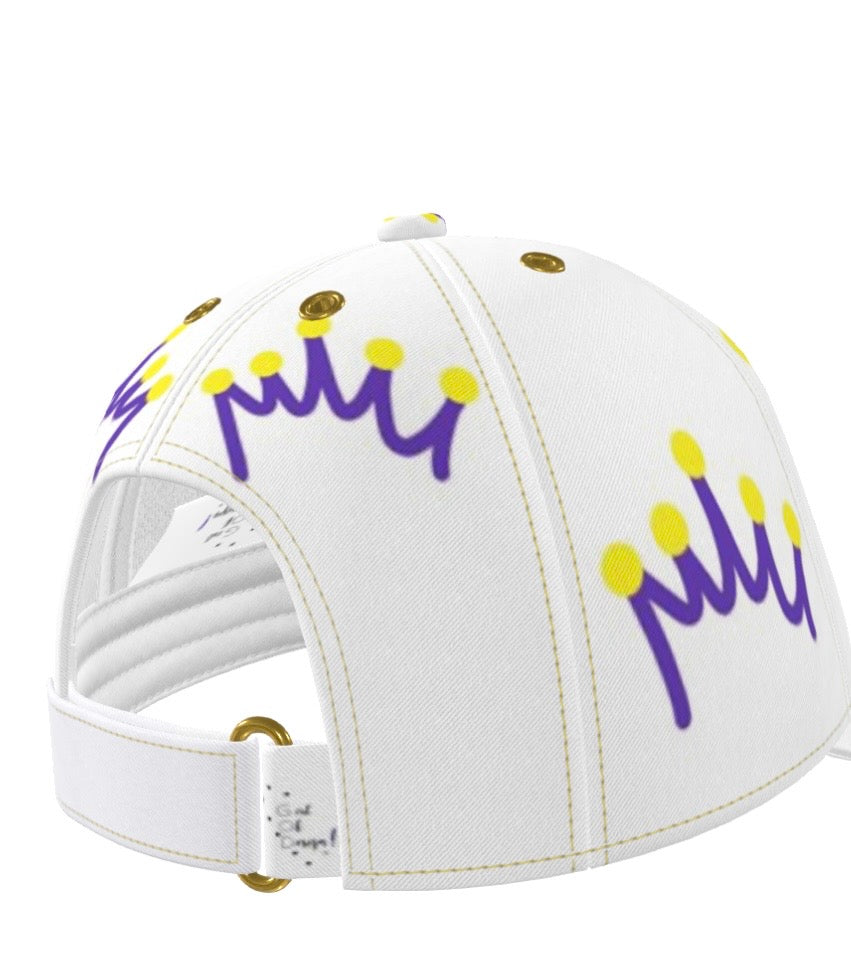 Limited Edition G.O.D! White Crown On Crown Cap