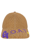 Limited Edition G.O.D! Faux Leather Printed COTTON G.O.A.T. Cap