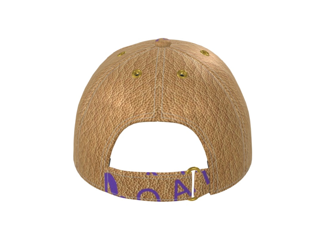 Limited Edition G.O.D! Faux Leather Printed Silk G.O.A.T. Cap