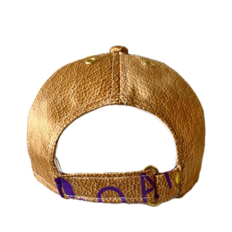 G.O.D! PROTO - Faux Leather Printed Silk G.O.A.T. Cap