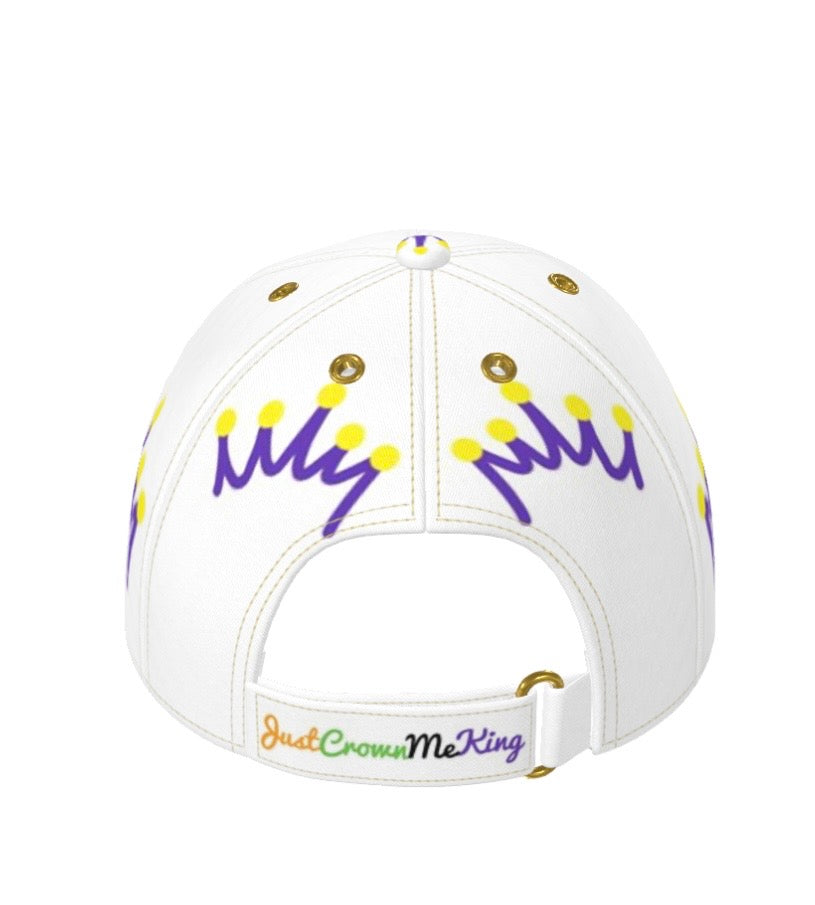 Limited Edition G.O.D! White Crown On Crown JCMKing Cap