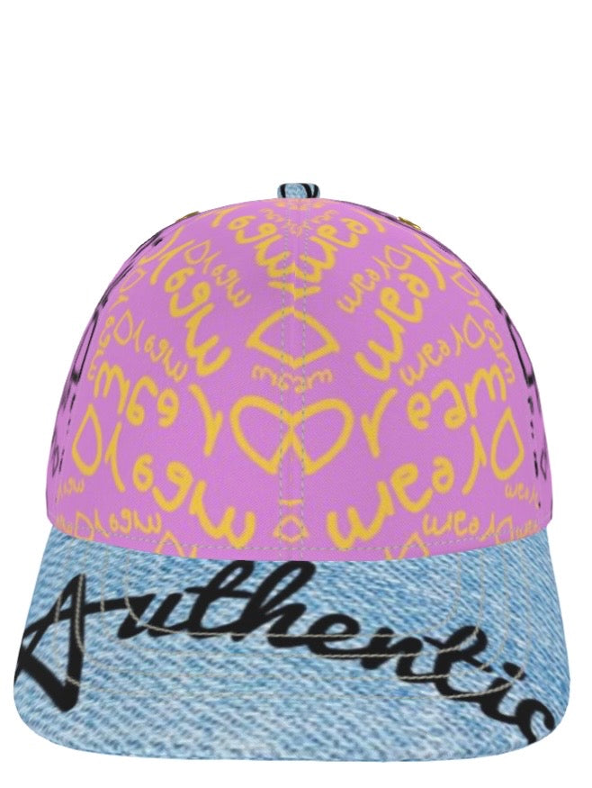 G.O.D! Faux Blue Denim Printed Collage Cap