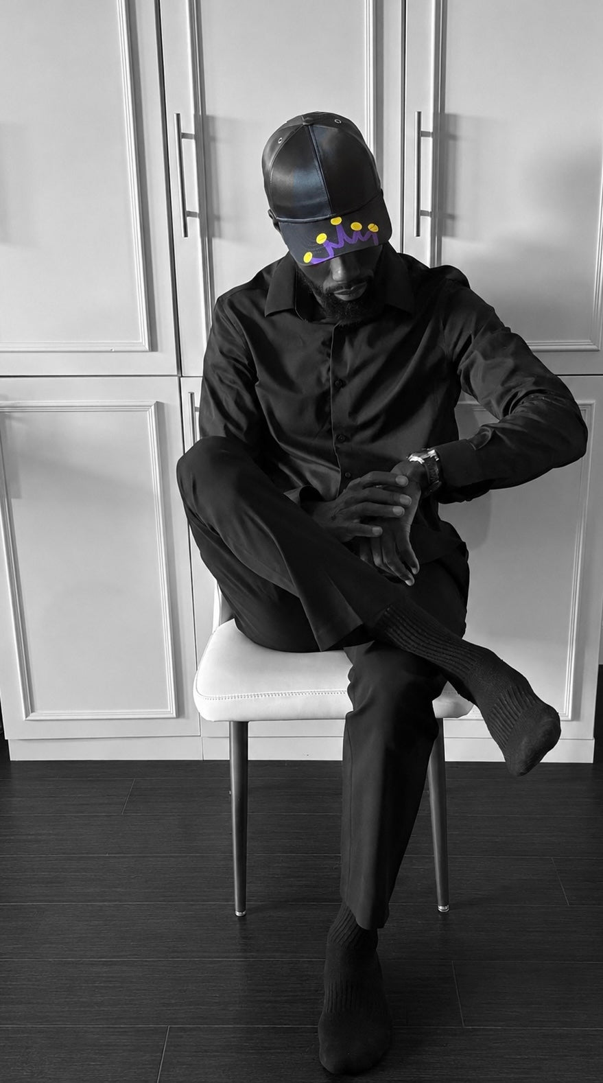G.O.D! Black Silk JCMKing Cap-Limited Edition