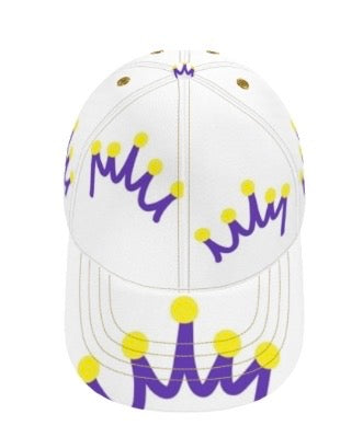 Limited Edition G.O.D! White Crown On Crown JCMKing Cap