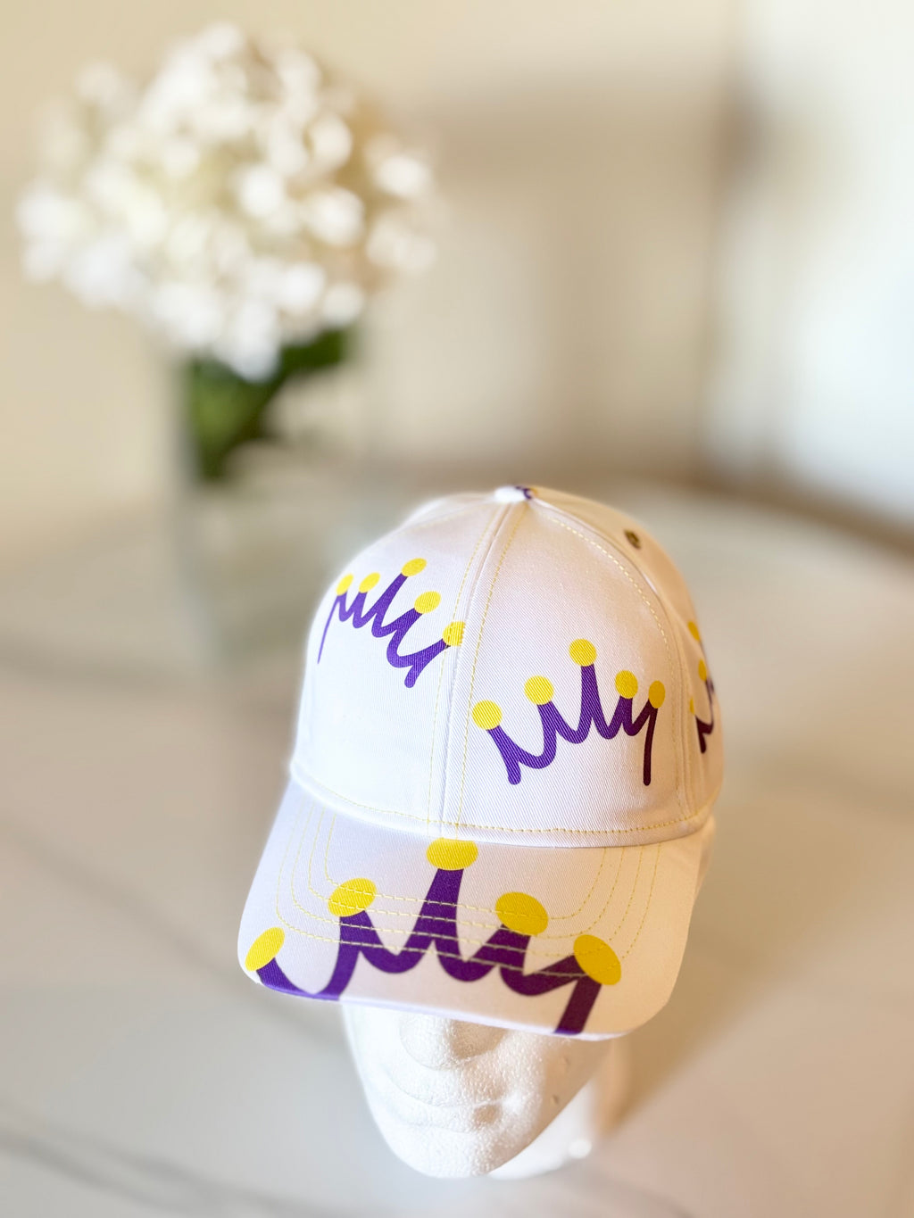 G.O.D! Crown On Crown White Cap-Limited Edition