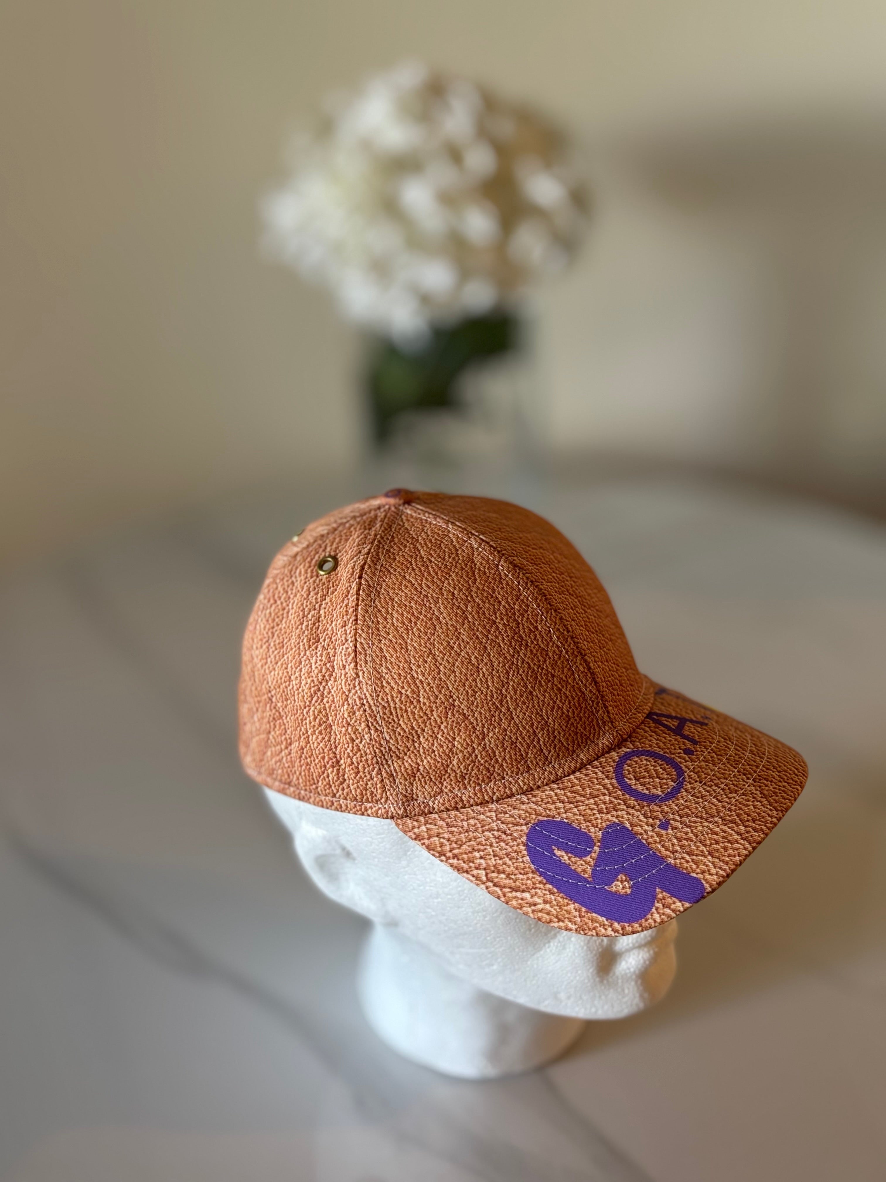 G.O.D! G.O.A.T. Leather Motif COTTON Cap-Limited Edition